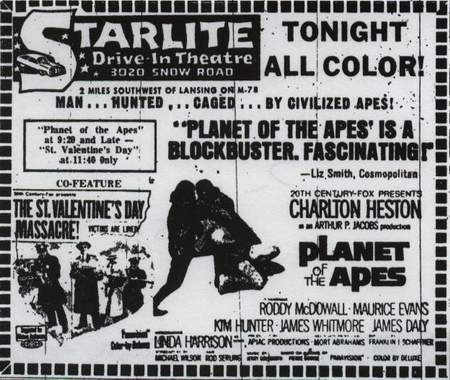 Starlite Drive-In Theatre - Ad July 3 1968